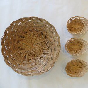 Gorgeous Baskets!!! Medium Brown - One Large and three smaller